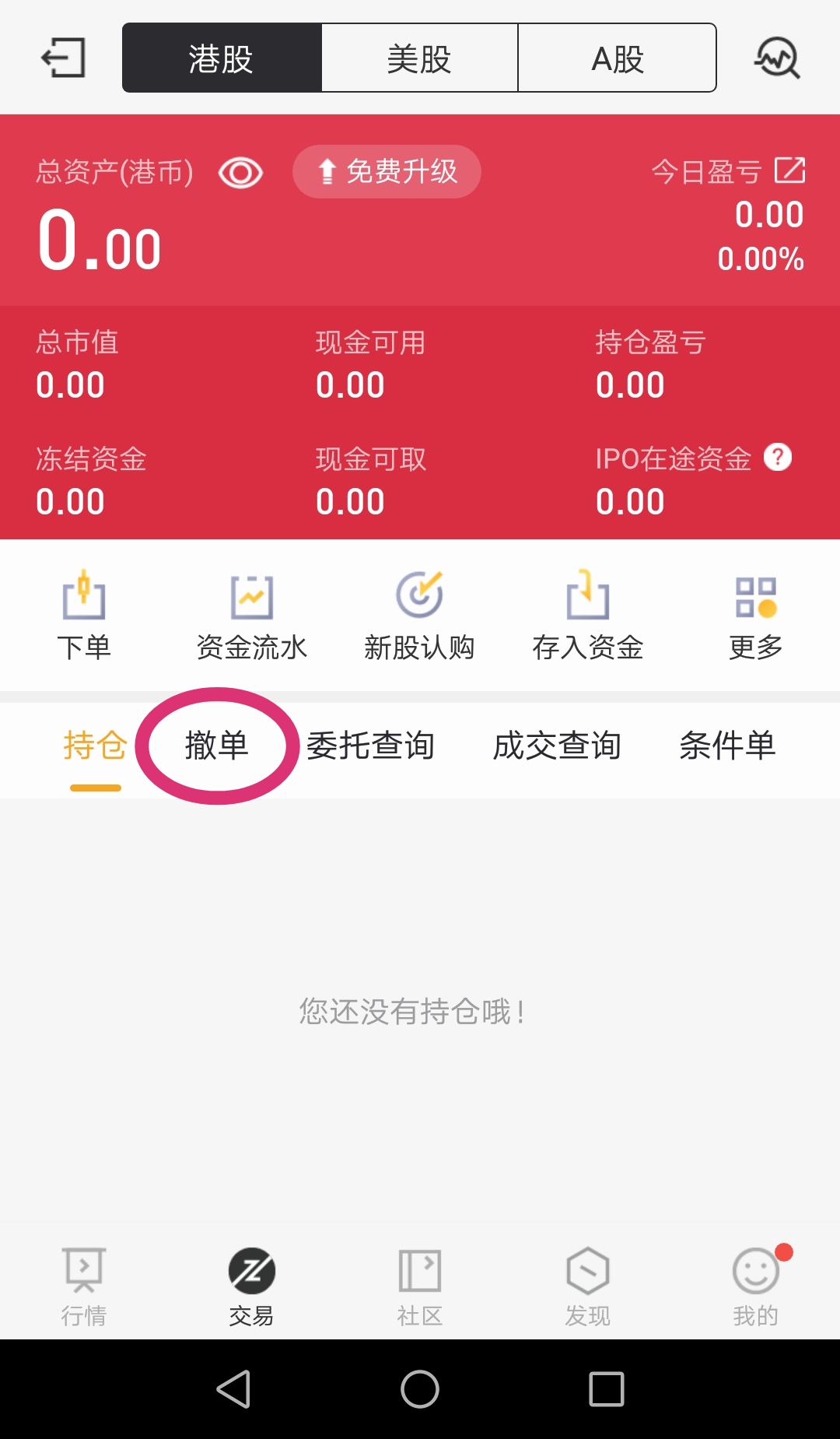 撤單